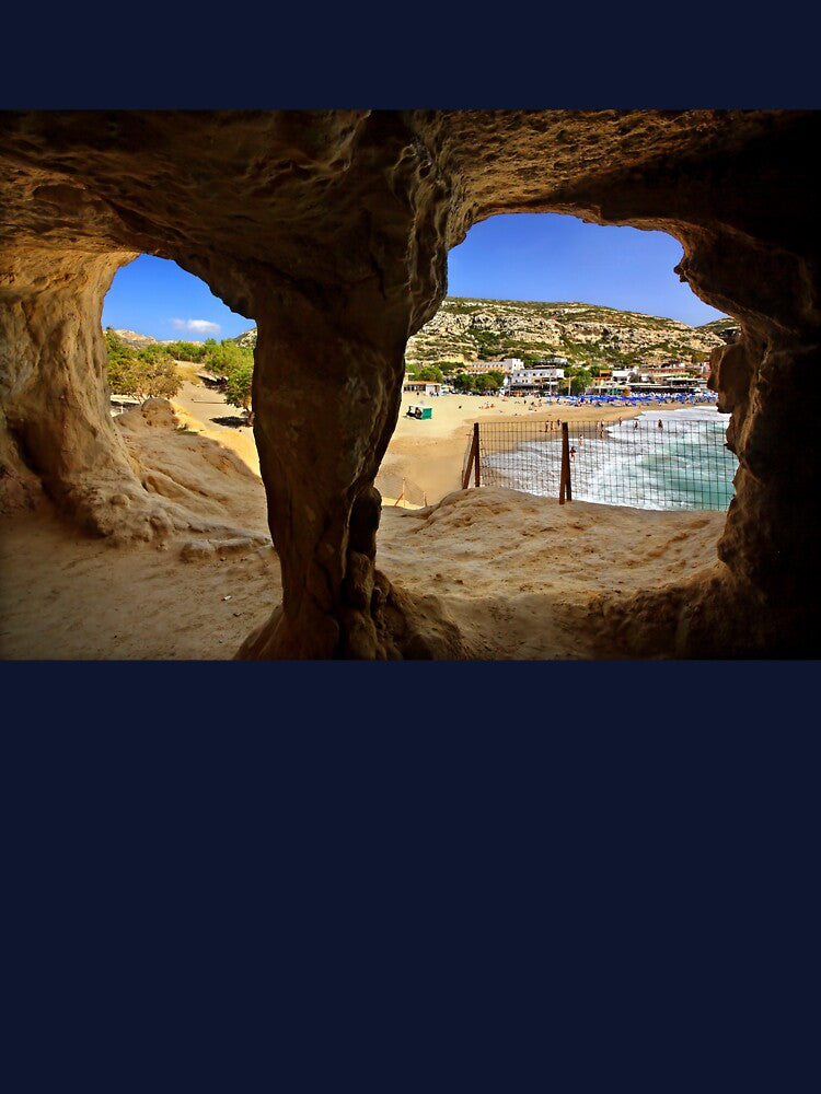 Matala cave & beach - Crete island by Hercules Milas
