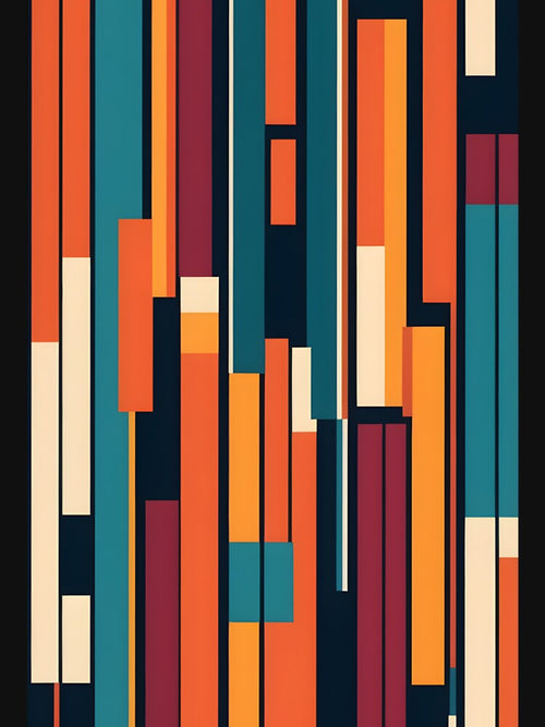 70s Vintage Retro Stripes iPhone Case | Classic Bold Stripes in Warm Tones by Artophilists