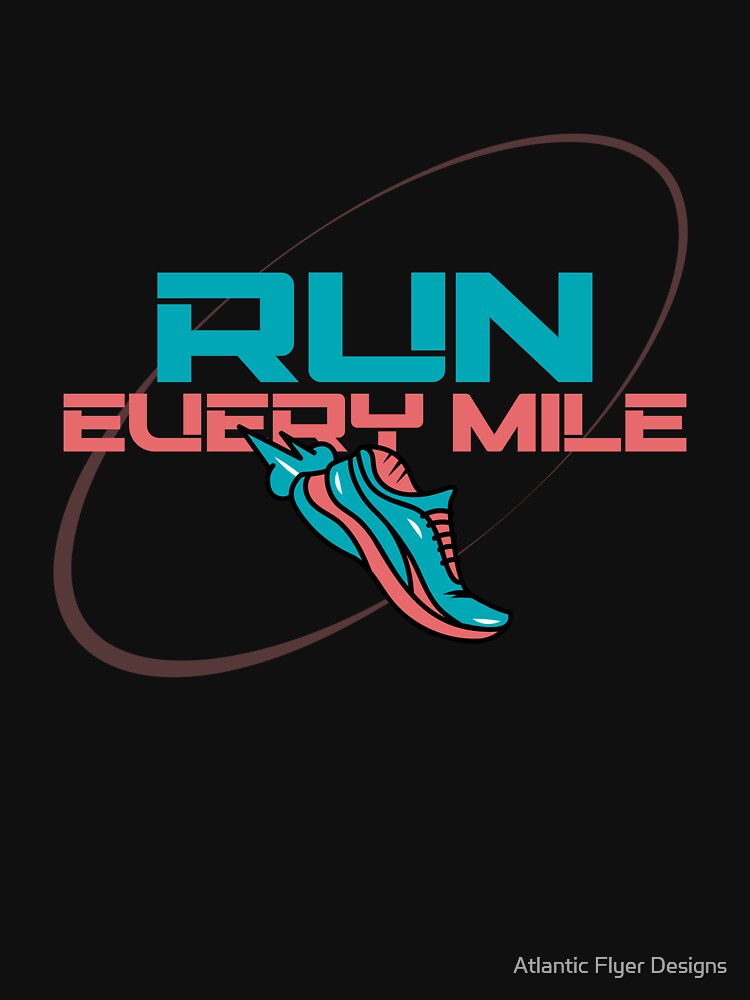 Running Lifestyle Design with Sneaker Graphic by Atlantic Flyer Designs