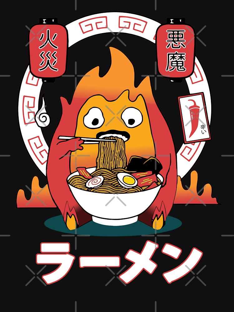 Spicy Calcifer studio ghibli by LucieBeeArt