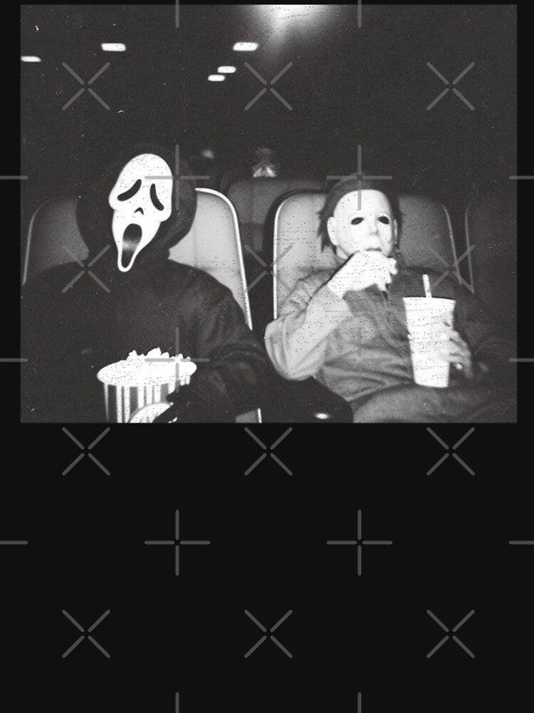 Funny Halloween Gift Vintage 90s Ghostface Scream and Michael Myers M4013 by TorrieSchoebel