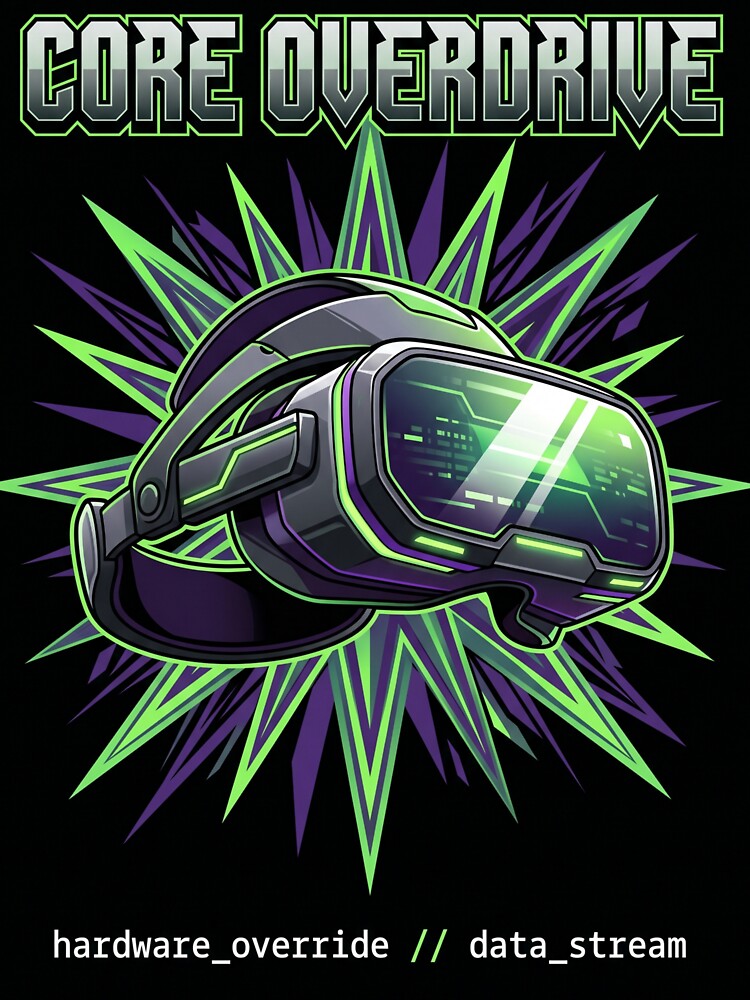 Core Overdrive Futuristic VR Headset Cyberpunk by Tel A Pet