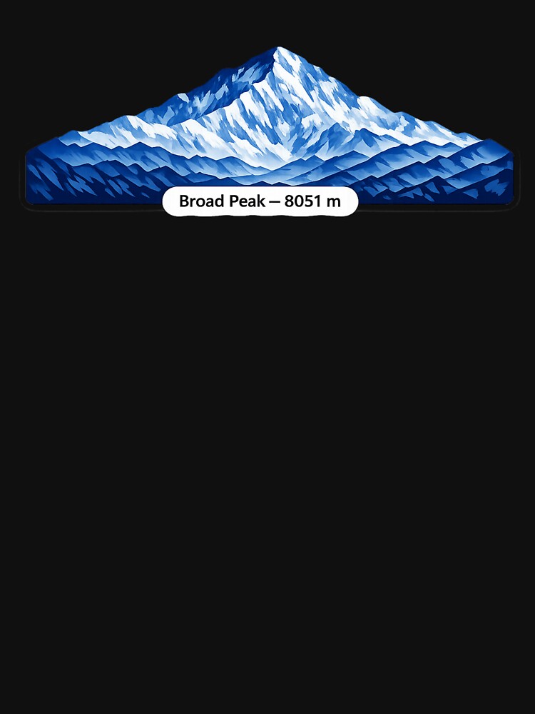 Broad Peak  8051 m – Minimalist Himalayan Mountain by GabeMountainArt