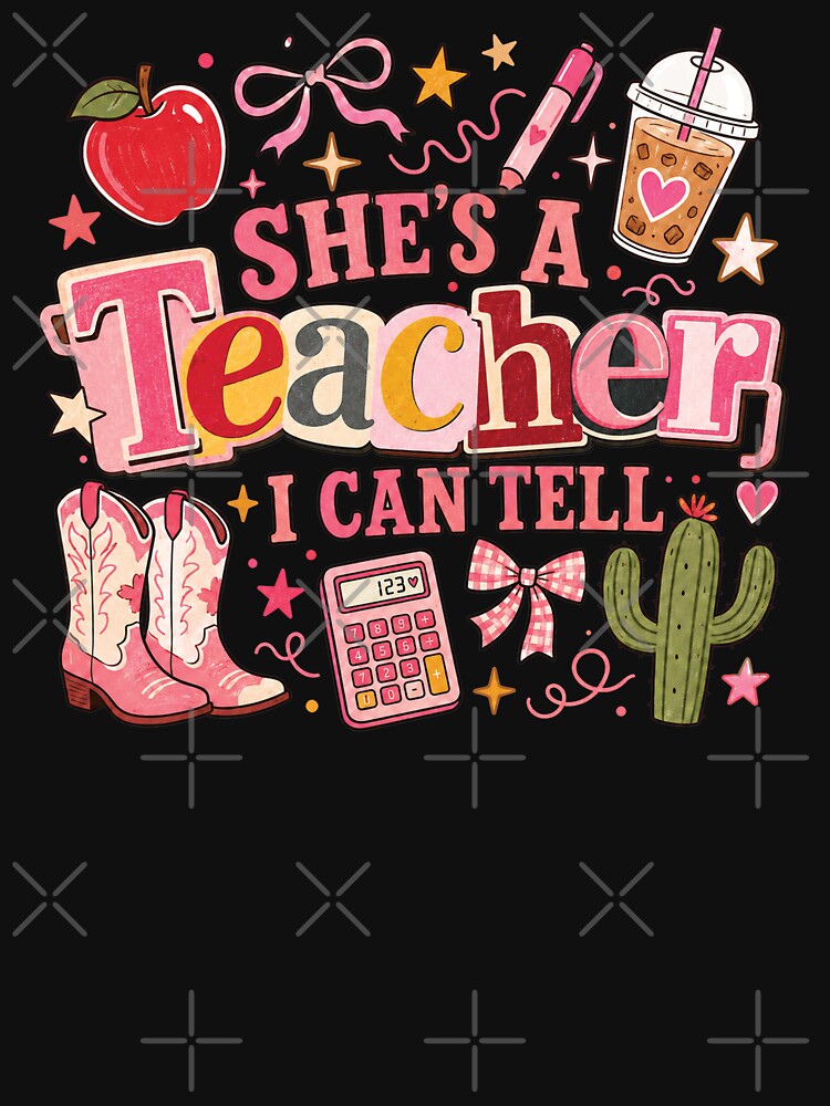 Shes A Teacher I Can Tell Western Classroom Art by sentfromemily