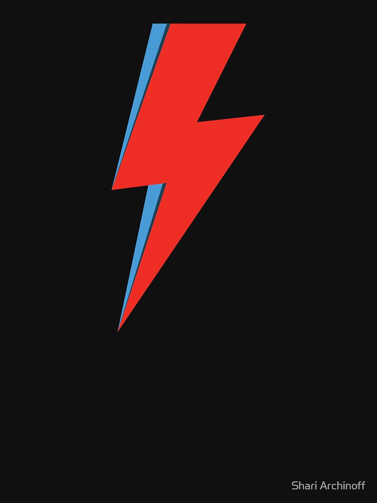 Ziggy Stardust David Bowie Lightning Bolt by Shari Archinoff