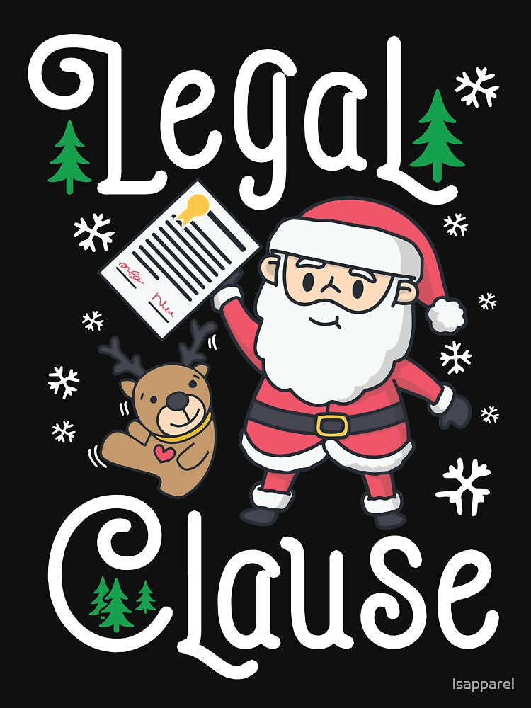 Legal Clause Funny Attorney Christmas by lsapparel