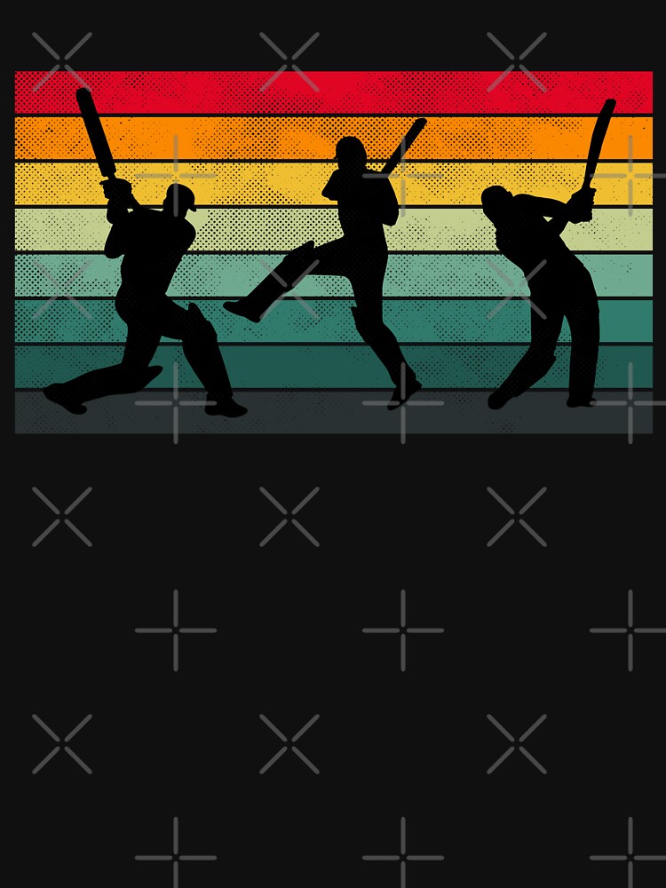 Vintage Retro Cricket Summer Cricket English Retro Cricket by JasKei-Designs