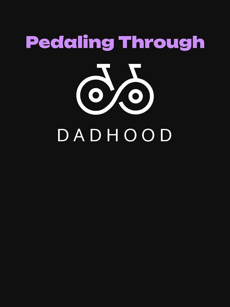 Pedaling Through Dadhood - Dad Cycling by GreyTee