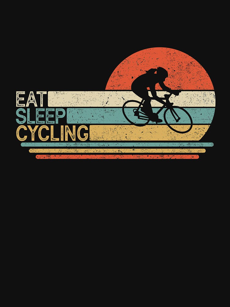 Vintage Eat Sleep Cycling by VickyCloset