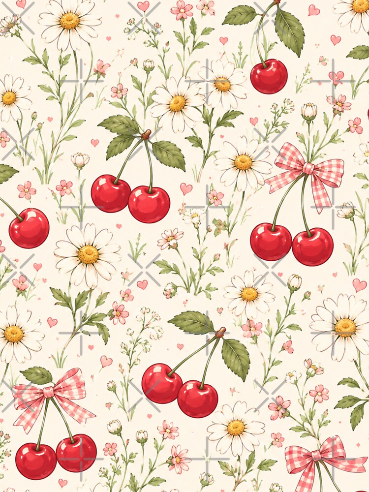 Cherry Daisy Meadow Pattern by Aramdesing
