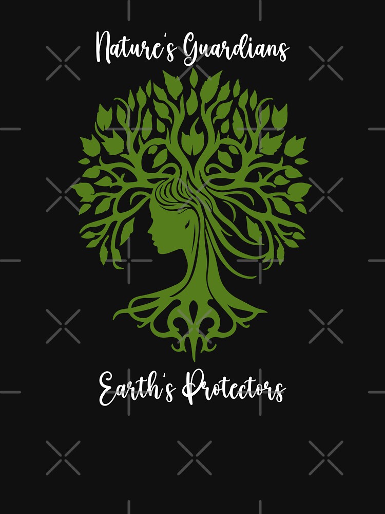 Nature's Guardians, Earth's Protectors Environmental Protection Positive Text by FemiBiutti