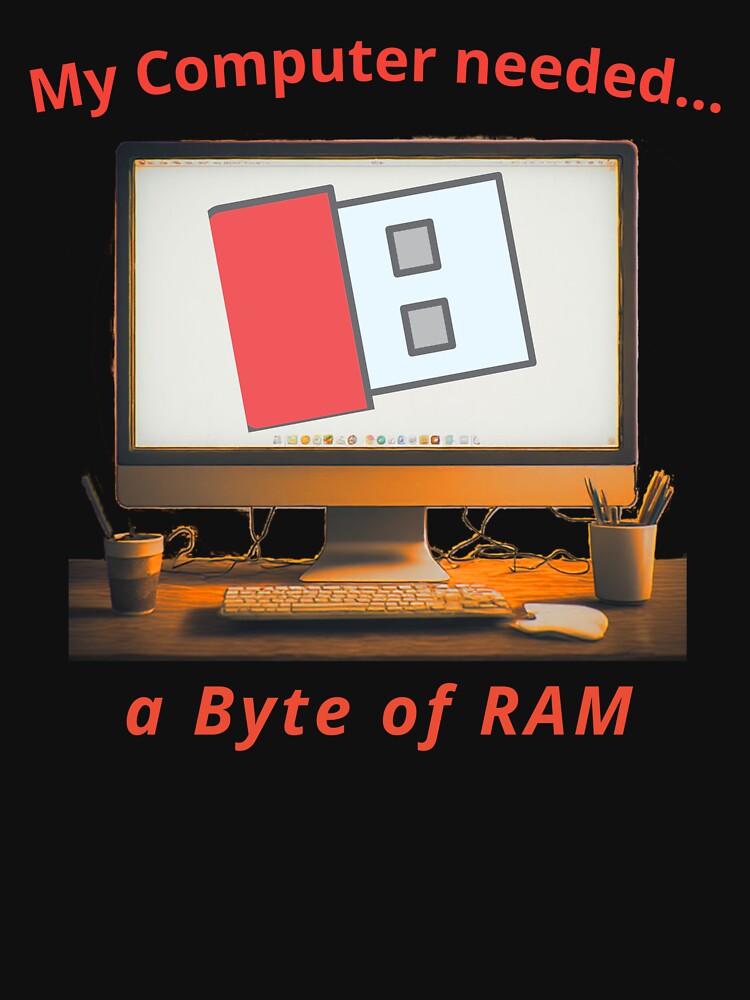 Computer needs a Byte, a funny computer gift, for the geek and computer lover by PiperParrot