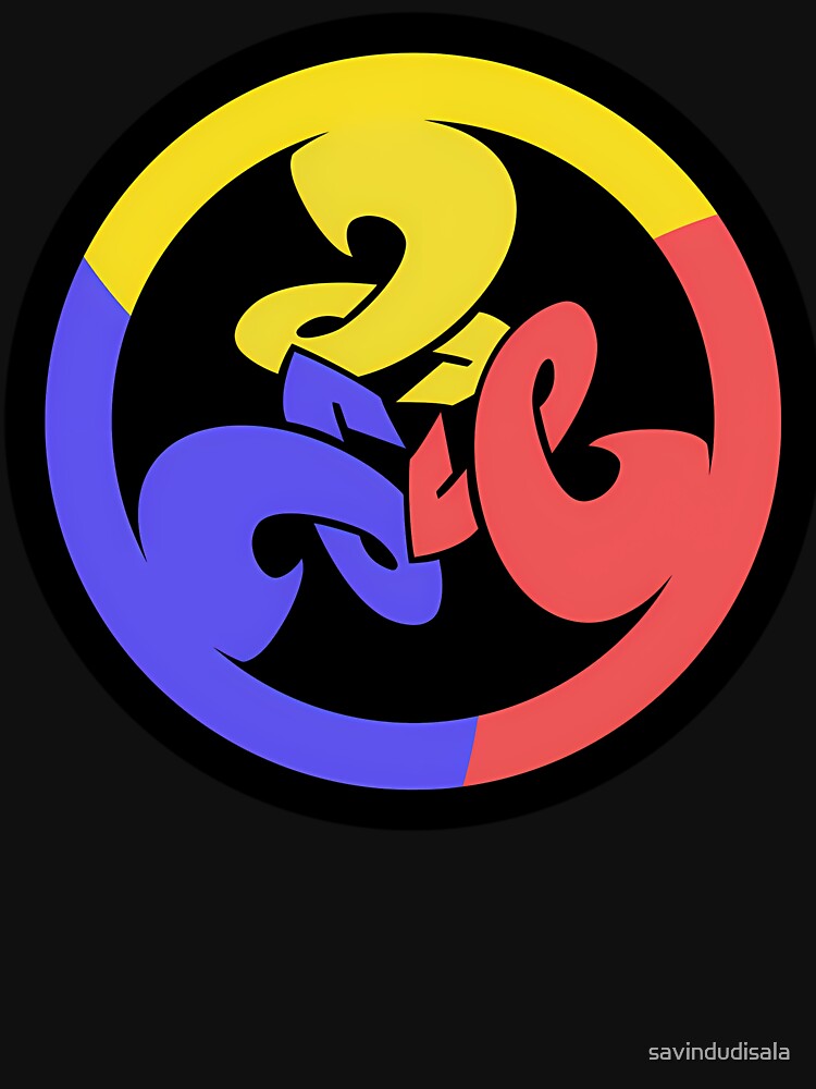Tricolor Circular Competition Badge by savindudisala