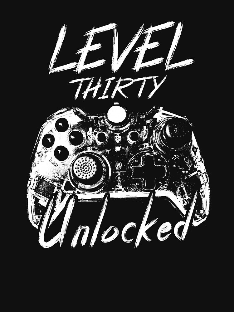 Level Thirty Unlocked Gamer 30th Birthday by FGTV2021
