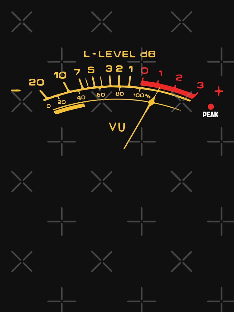 Volume VU Meter Vintage Audio Engineer Recording Fan by roxy7922
