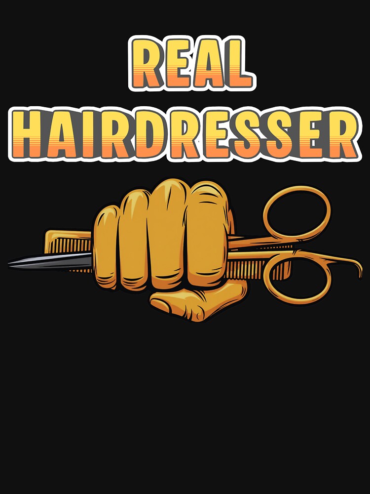 Real Hairdresser Barber Scissors And Comb Vintage Shirt by Operator Style Wear