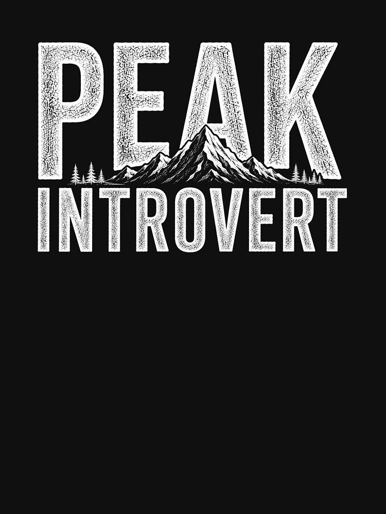 Peak Introvert Hiking Funny Outdoor Design by Miles&Moments