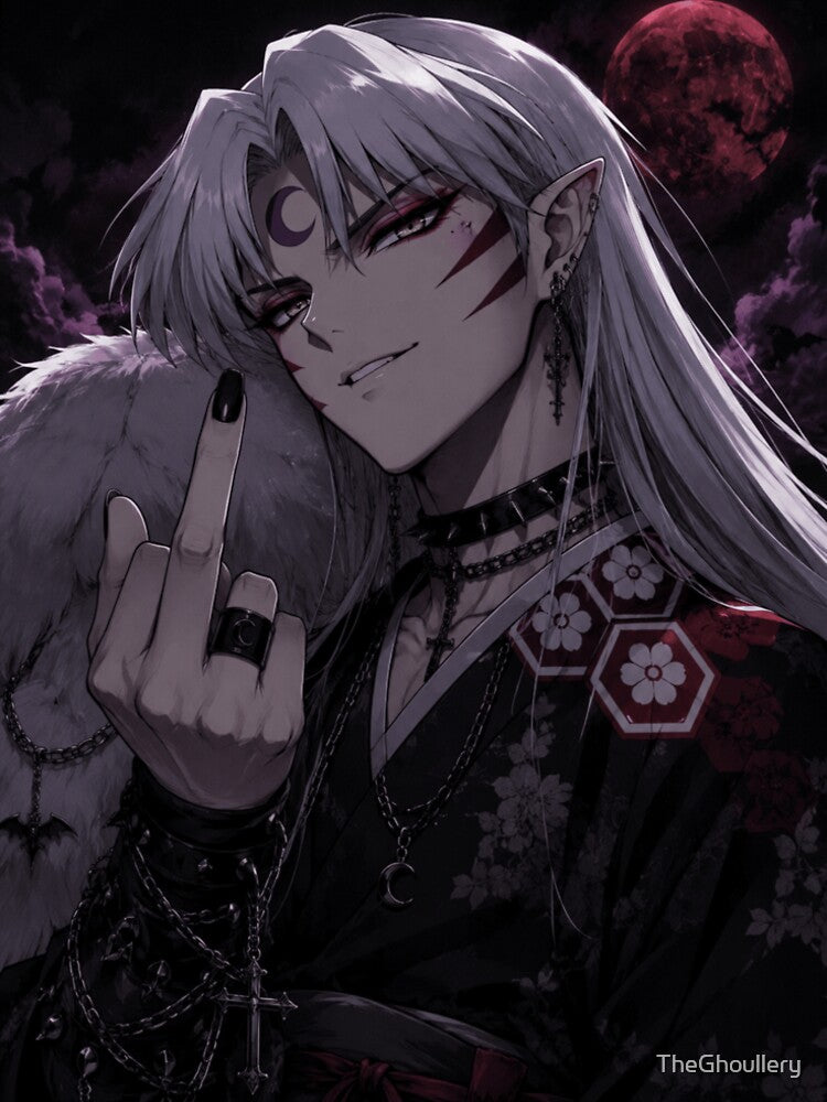 InuBait-Goth Daddy Sesshy by TheGhoullery