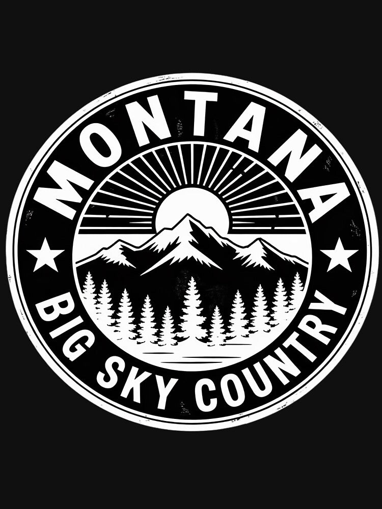 Outdoor & Nature Lover Montana Big Sky Country by Silicula