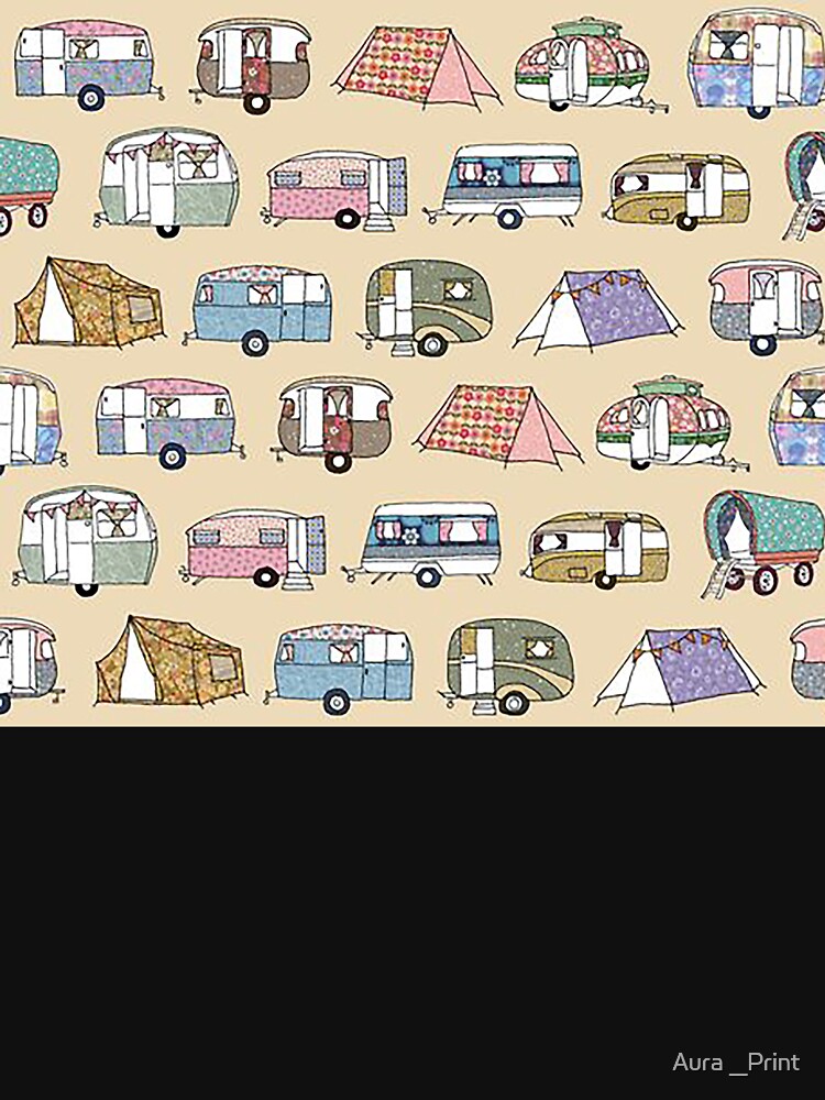 Camping pattern by Aura __Print