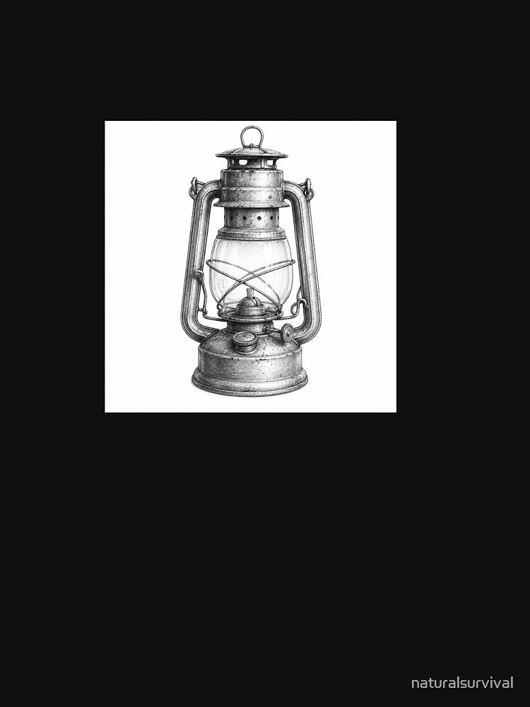 Vintage Camping Lantern | Outdoor Drawing Collection by naturalsurvival