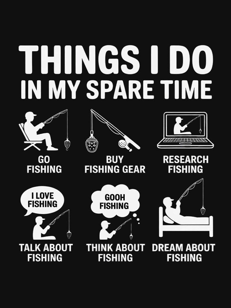 Things I Do In My Spare Time Fishing Boys Men Bass Fishing by RustsyMin