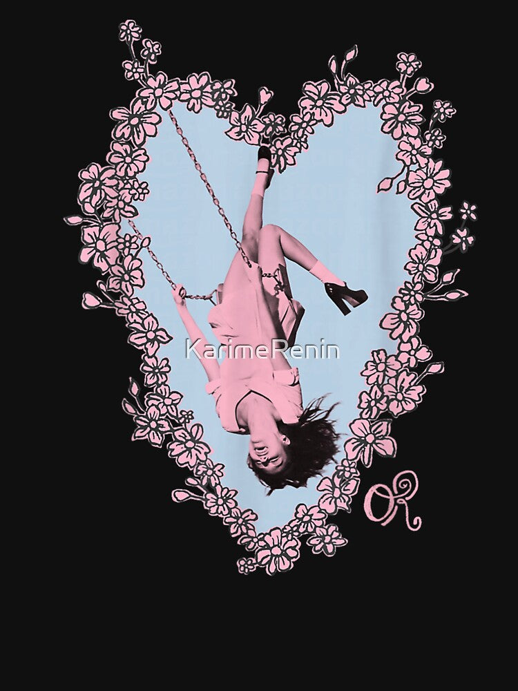 Olivia Rodrigo Heart Swing Floral Photo Frame by KarimeRenin