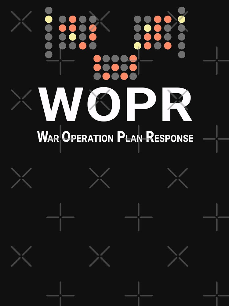 War Games | WOPR Fun Retro 80s Gamer, Sci-Fi Thriller by dwinburn