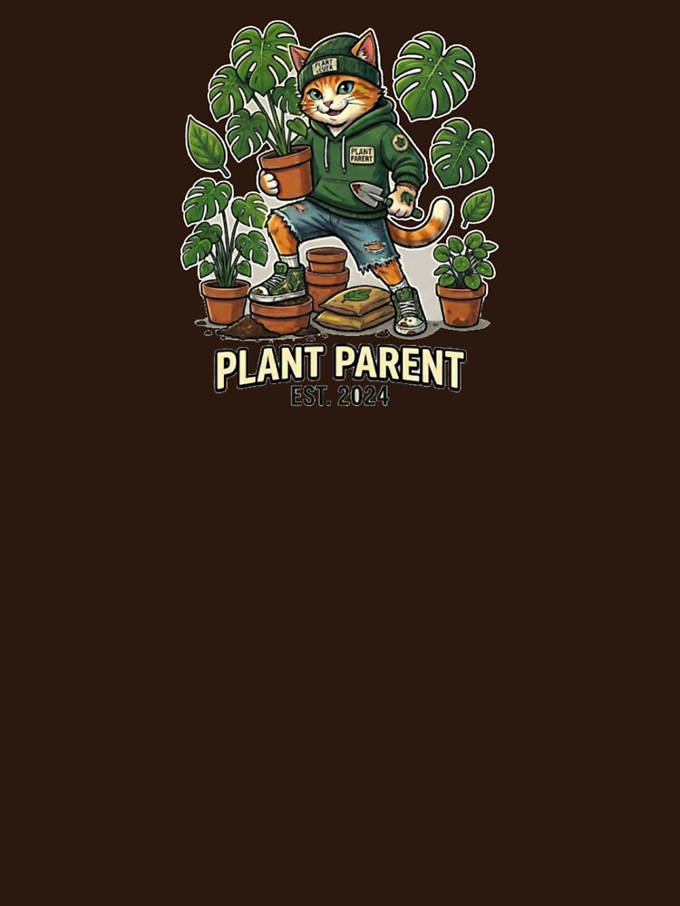 Plant Parent Cat - Cute Aesthetic Gardening Urban Jungle by Wild Horizon Studio