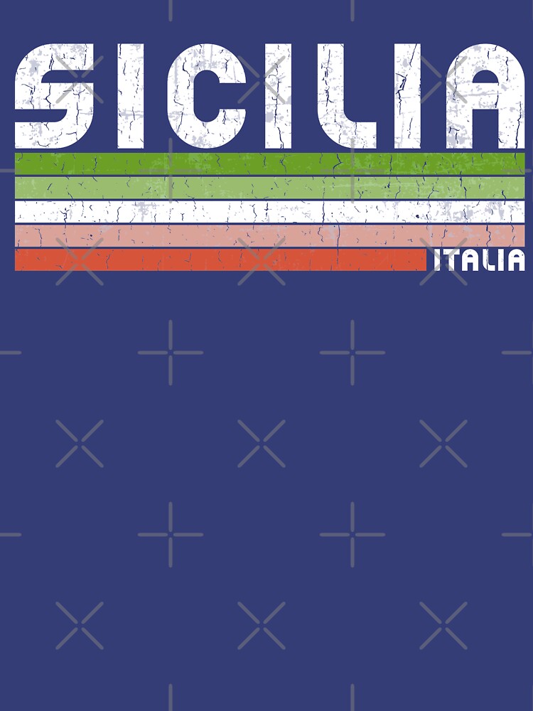 Sicilia Italia - Retro Italy Design by dk80