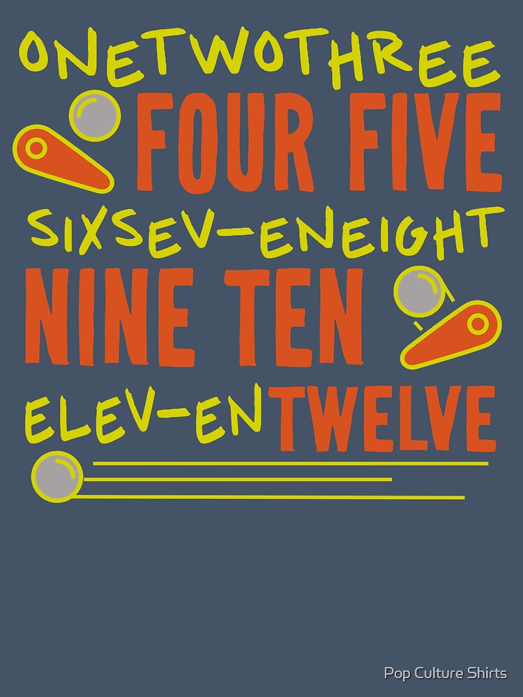 Counting Pinball by Pop Culture Shirts