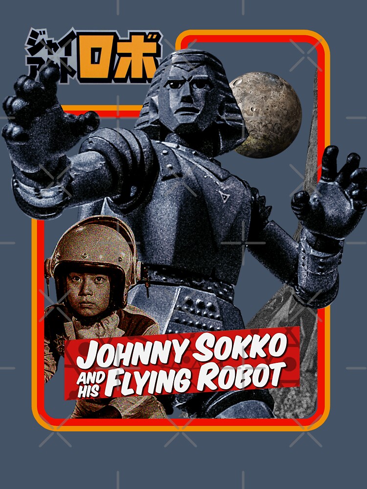 Vintage Johnny Sokko Flying Robot Classic 60s Tokusatsu Artwork by Realmendesign