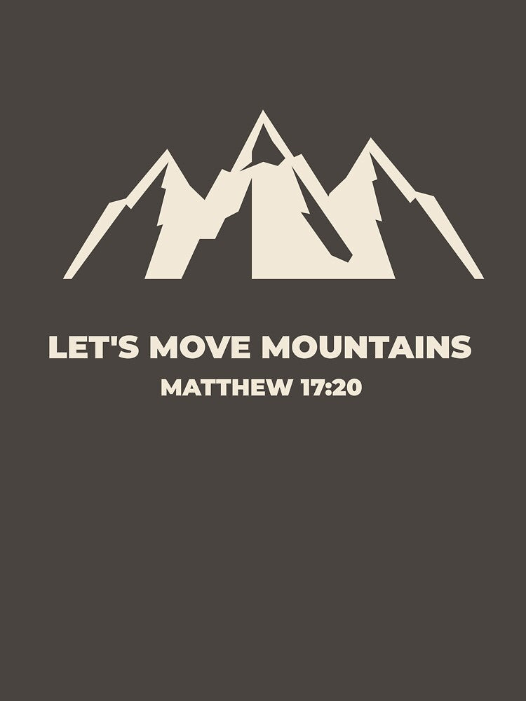 Let's Move Mountains. Female Hiking. by FigTreeFactory