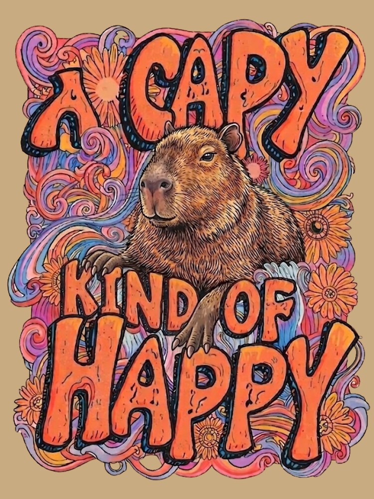 Capybara Kind of Happy by Reverie & Roses