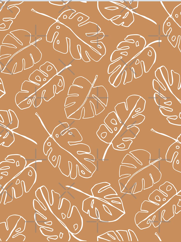 Minimalist Floral Leaf Pattern Earth Toned by SoloTravelerSt