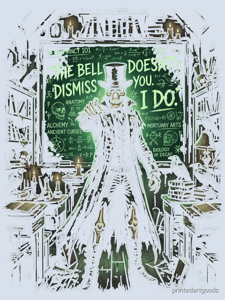 The Bell Doesn’t Dismiss You I Do Funny Gothic Teacher by printedartgoods