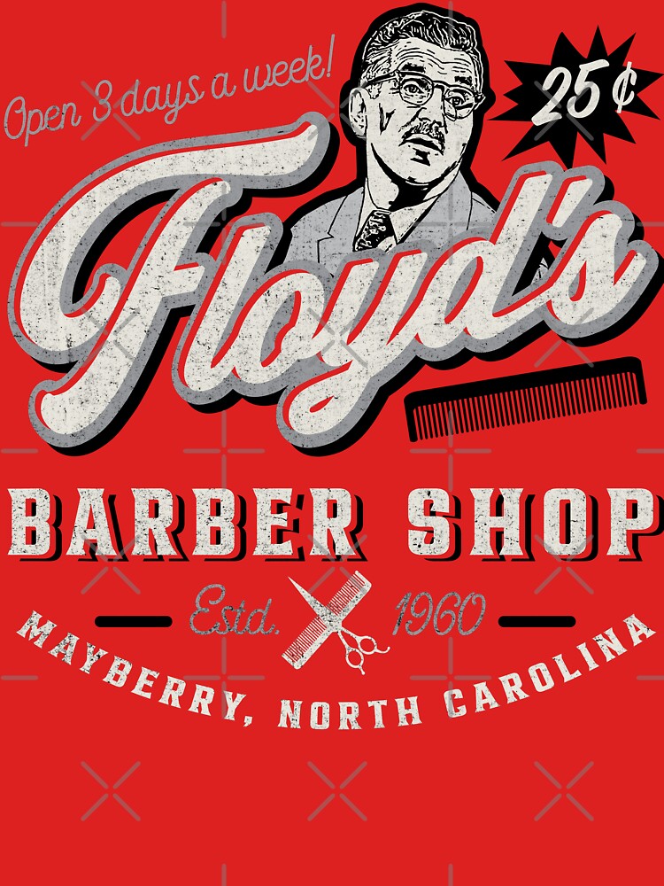 Floyd's Barber Shop Estd. 1960 by Alema Art