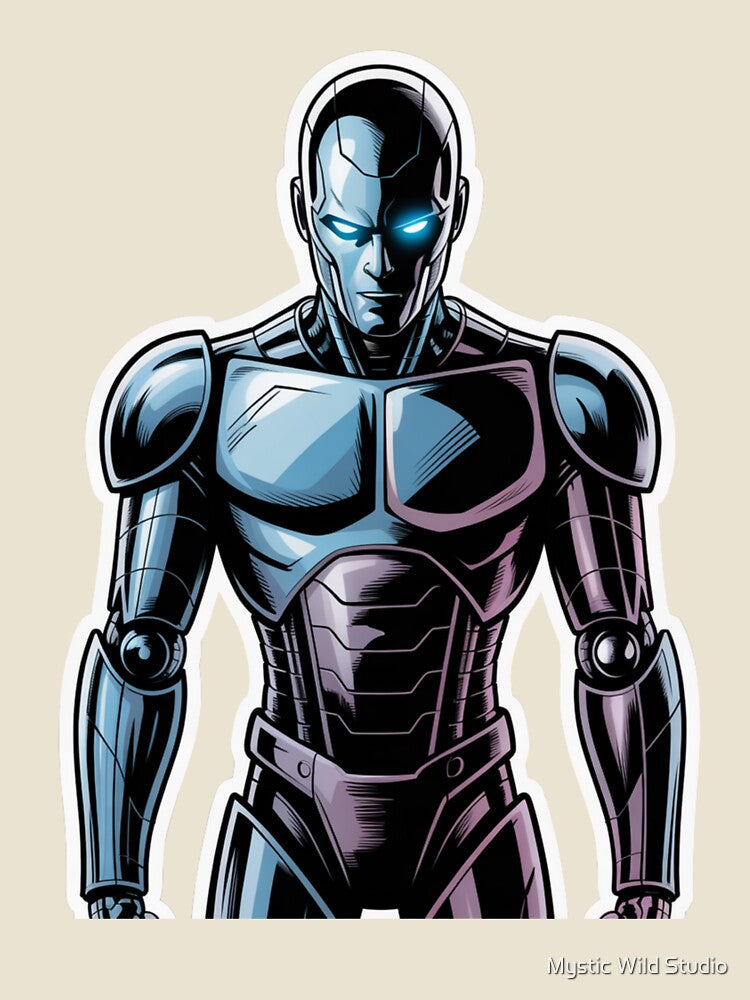 Futuristic AI Enforcer Illustration by Mystic Wild Studio