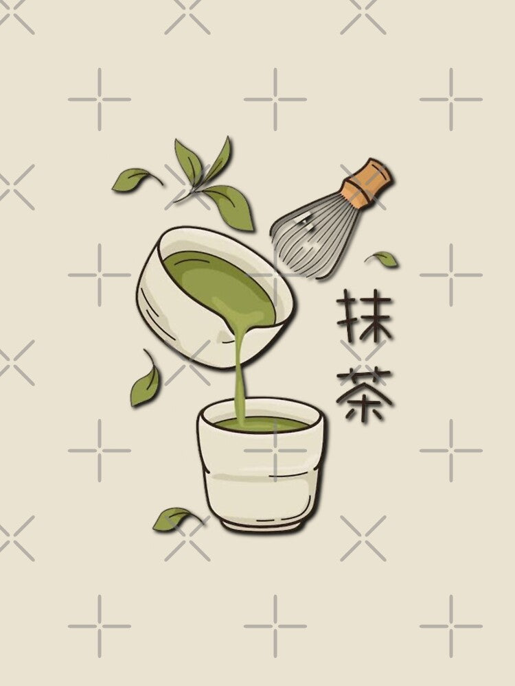 Traditional Matcha Tea Aesthetic Sticker by rissershop