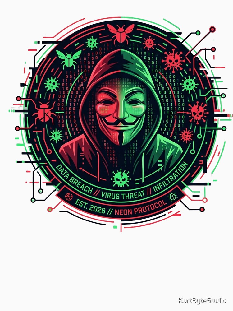 Virus Infiltrator Hacker Anonymous Shirt by KurtByteStudio