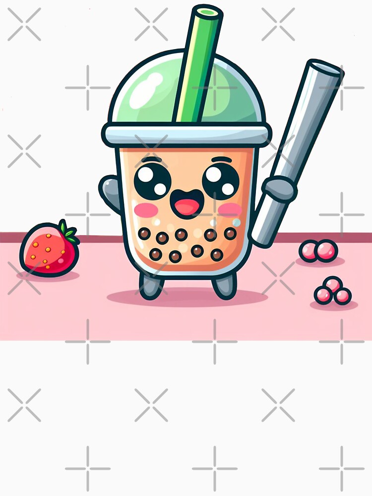 bubble tea ninja with transparent background for sticker by SaraDatCool