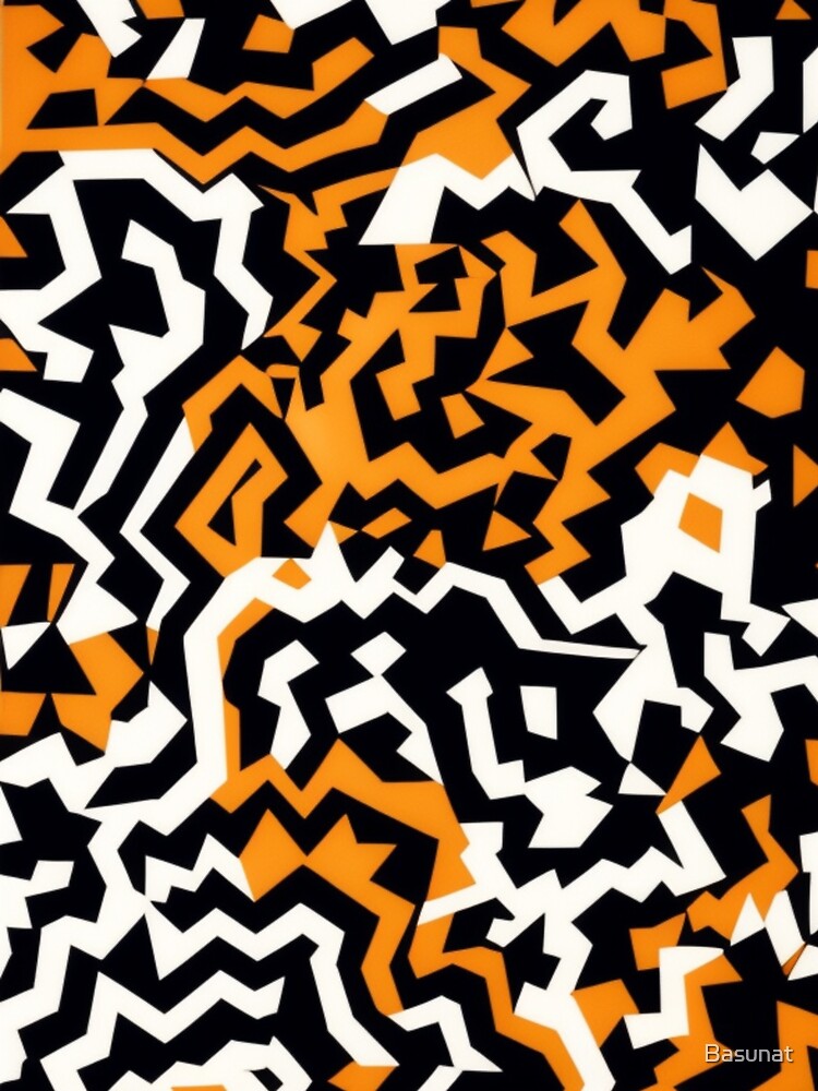 Minimalist Tiger Art Style by Basunat