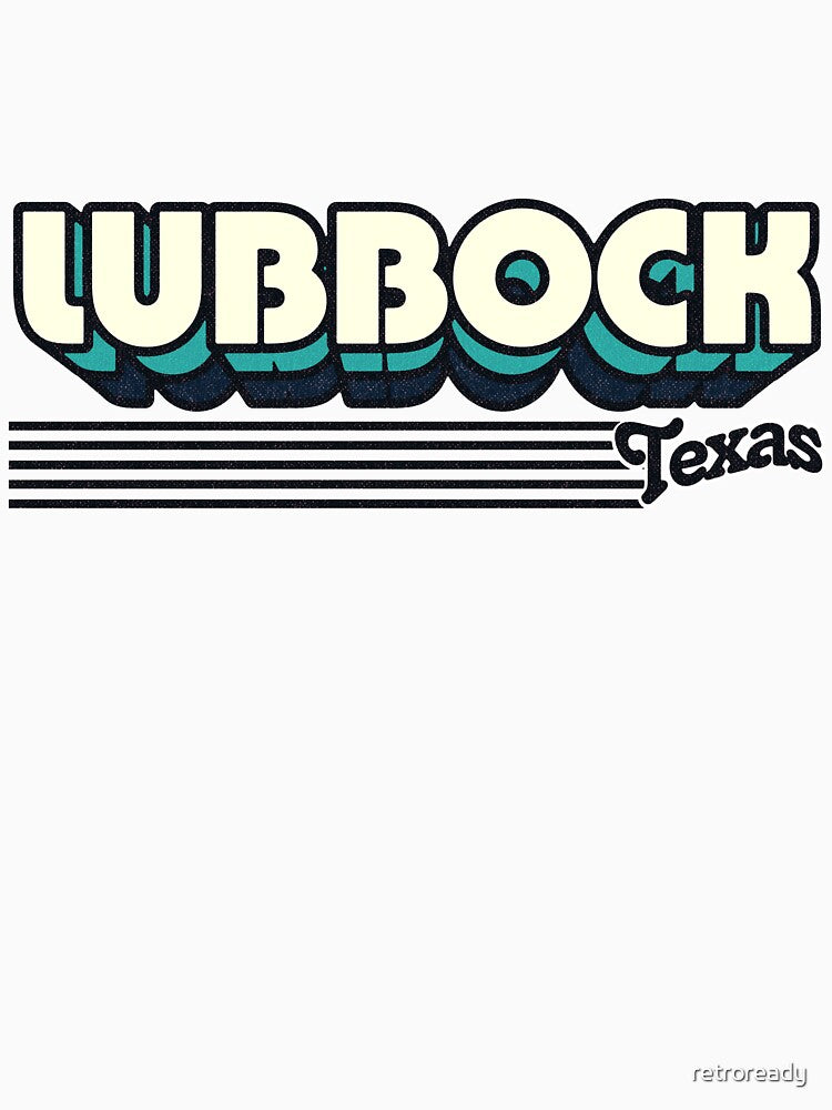 Lubbock, Texas | Retro Stripes by retroready