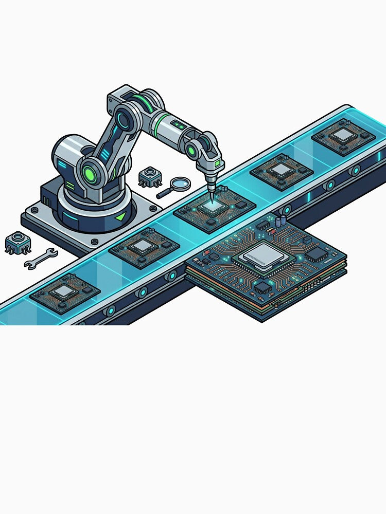 Robotic Arm Hardware Circuit Microprocessor Tech by caffeinepixels