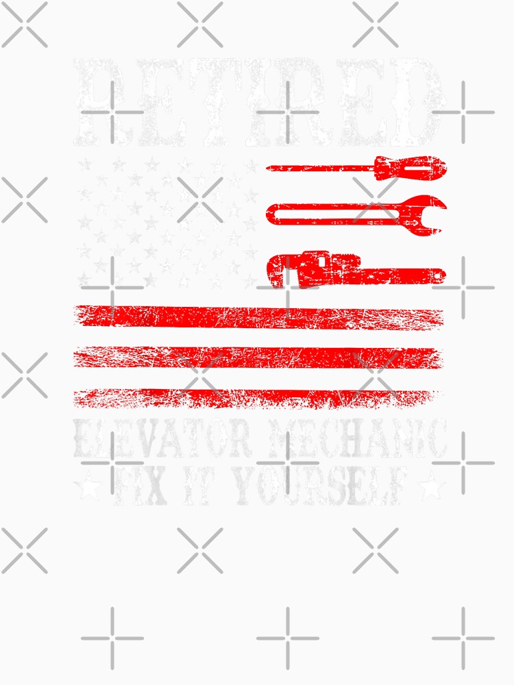 Elevator Mechanic American Flag USA by goombi-creative