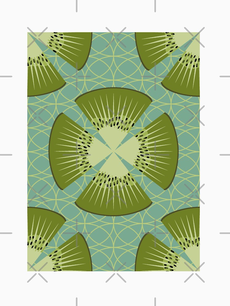 Deco Kiwi Poppy Pattern by MerryMakewell