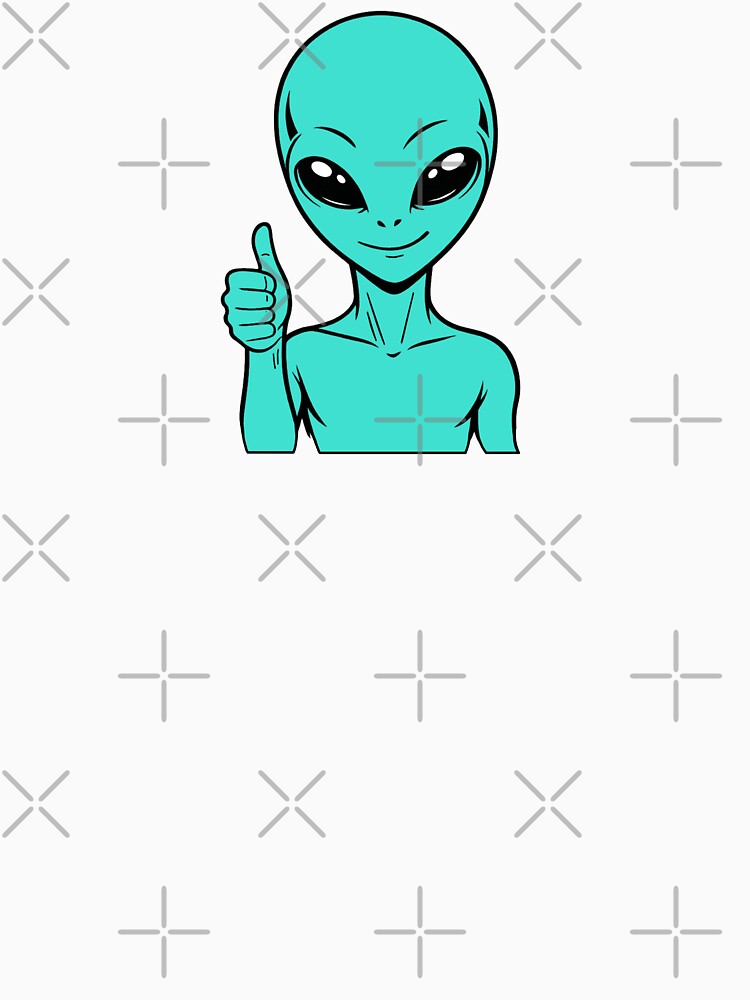 ZORGO Alien Thumbs Up – Funny Space Alien Approval Sticker by The-Visitors
