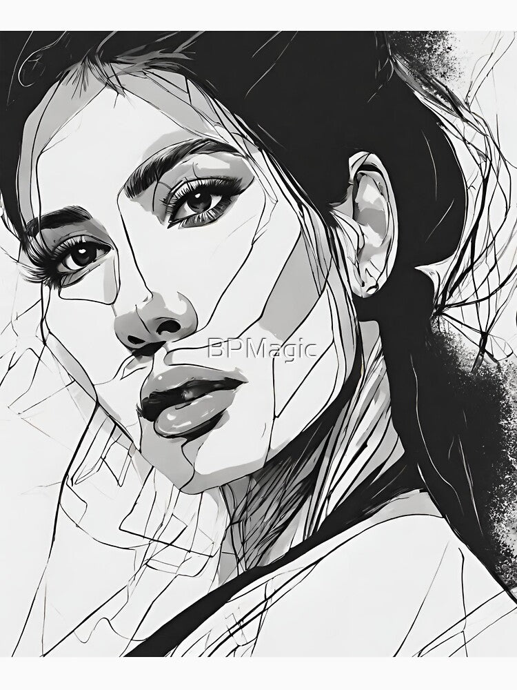 Abigal, Lineart Wallart by BPMagic