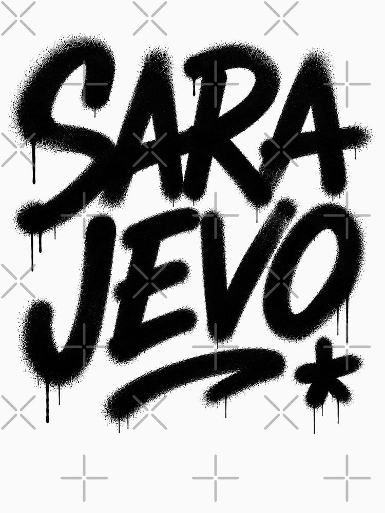 Sarajevo Graffiti Street Art Typography by almirbesic1992