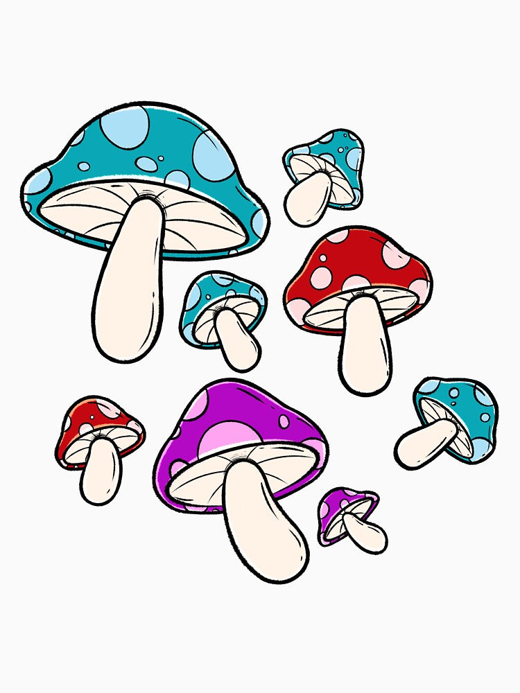 Forest Mushrooms by SillyScribbling